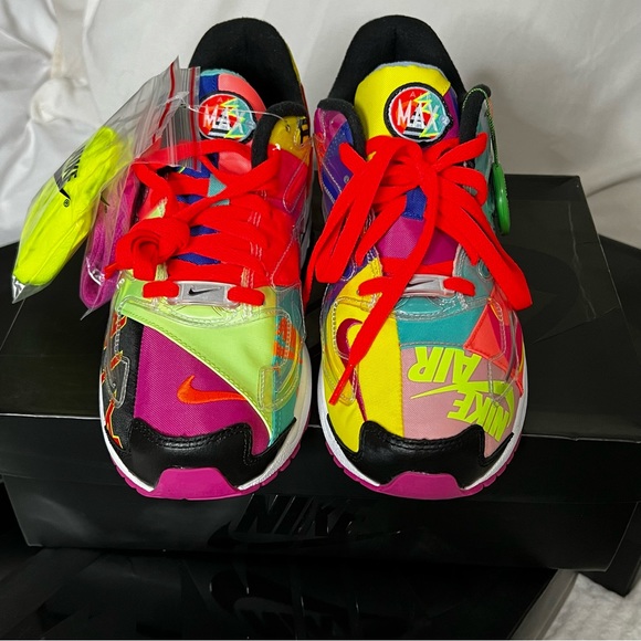 Atmos x Nike Air Max2 Light QS ‘Logos’ (style: BV7406-001) SIZE Men 9/Women 10.5 - Picture 7 of 7